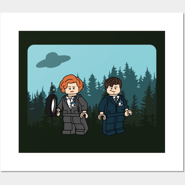 X-Files Bricks Wall Art by hya_bm